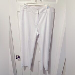 Talbots Women’s White Dress Pant Size 12 Heritage Style Comfort Wear